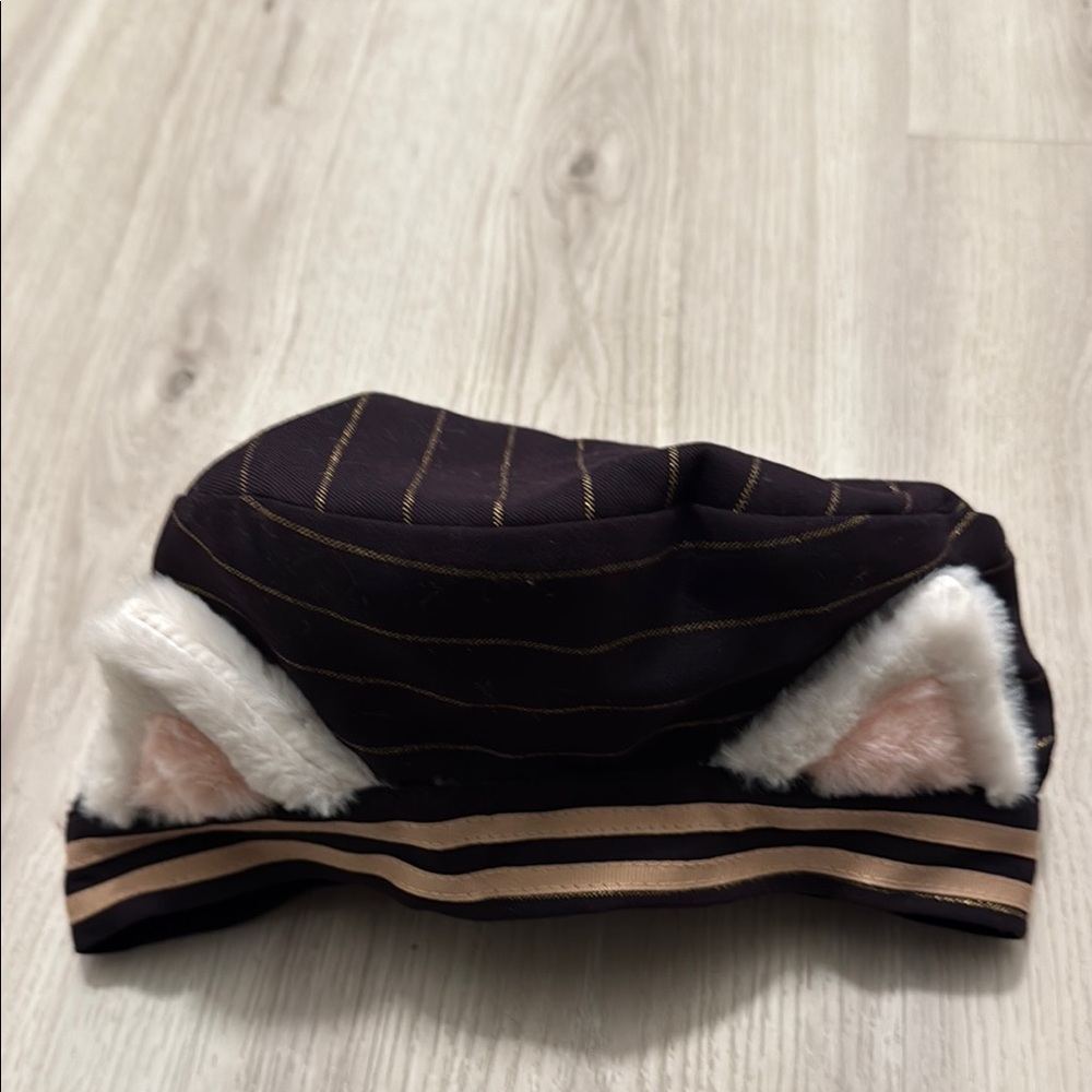 Super Cute Lolita Cosplay Striped Hat with Cat Ears Accents